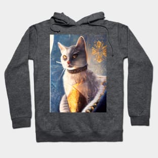 Golden armor knight cat: Queen Hoodie